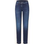 Blaue Sportalm Kitzbühel Skinny Jeans mit Fransen aus Denim für Damen Größe M 