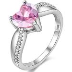 Nickelfreie Pinke Diamantringe vergoldet für Kinder 46-teilig zur Hochzeit 