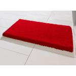 Rote Unifarbene Grund Badgarnitur Sets aus Textil maschinenwaschbar 