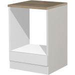 Herdumbauschrank Held Möbel Mailand BxTxH 60 x 60 x 85 cm Frontfarbe weiß hochglanz Korpusfarbe weiß