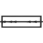 Schwarze Moderne Umbra Wandgarderoben Design aus Metall Höhe 50-100cm, Tiefe 0-50cm 
