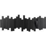 Schwarze Umbra Wandgarderoben Design aus Kunststoff Breite 0-50cm, Höhe 0-50cm, Tiefe 0-50cm 