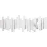 Weiße Moderne Umbra Sticks Wandgarderoben Design aus Kunststoff Höhe 0-50cm, Tiefe 0-50cm 
