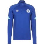 Umbro FC Schalke 04 Half-Zip, Gr. XXL, Herren, blau / hellblau