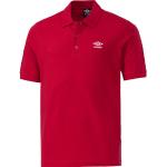 Rote Kurzärmelige Umbro Kurzarm-Poloshirts für Herren Größe XL 