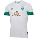 Weiße Umbro Werder Bremen V-Ausschnitt Herrenfußballtrikots zum Fußballspielen - Auswärts 2021/22 