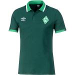 Reduzierte Grüne Color Blocking Umbro Werder Bremen Herrenpoloshirts & Herrenpolohemden Größe S 