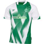 Grüne Atmungsaktive Kurzärmelige Umbro Werder Bremen Sportartikel für Herren - Heim 2022/23 
