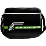 Schultertasche LOGOSHIRT "Air Afrique" schwarz (schwarz, grün) Damen Taschen Handtaschen