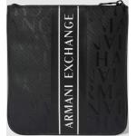 Schwarze Armani Exchange Umhängetaschen mit Reißverschluss für Herren 