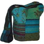 Hippie Messenger Bags & Kuriertaschen mit Reißverschluss mit Innentaschen für Damen 