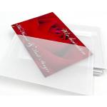 Weiße transparente Briefumschläge DIN C6 selbstklebend 25-teilig 