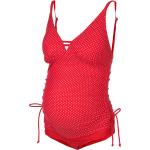 Reduzierte Rote Gepunktete Petit Amour Umstandstankinis aus Polyamid ohne Bügel für Damen Größe S 