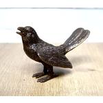 Braune Deko-Vögel für den Garten aus Bronze 