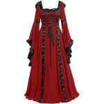 Rote Gepunktete Alice im Wunderland Mittelalter-Röcke mit Glitzer aus Tüll für Damen Größe XXL 