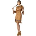 Fun World Indianer-Kostüm für Damen, braun, S-M