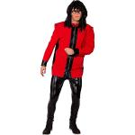 Rote Orlob 80er Jahre Kostüme mit Schulterpolstern aus Polyester für Herren Größe XL 