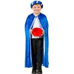 Blaue Orlob König-Kostüme aus Polyester für Kinder Einheitsgröße 