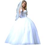 Weiße Brautkleider Prinzessin für Damen Größe M für die Braut 