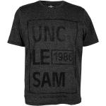 UNCLE SAM Vintage Herren T-Shirt, Pigmentdruck L, Mid Blue