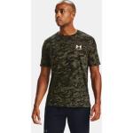 Grüne Camouflage Kurzärmelige Under Armour T-Shirts für Herren Größe S 