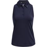 Reduzierte Marineblaue Under Armour Playoff Damenpoloshirts & Damenpolohemden aus Polyester Größe M 