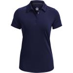 Reduzierte Marineblaue Under Armour Playoff Damenpoloshirts & Damenpolohemden aus Polyester Größe S 