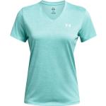 Türkise V-Ausschnitt T-Shirts aus Polyester für Damen Größe M 
