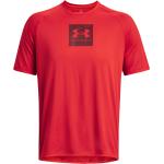 Reduzierte Rote Under Armour Tech T-Shirts aus Polyester für Herren Größe 3 XL 