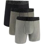 Graue Under Armour Performance Herrenboxershorts aus Polyester Größe 4 XL 3-teilig 