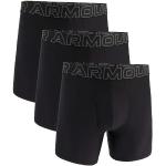 Schwarze Under Armour Performance Herrenboxershorts aus Polyester Größe 4 XL 3-teilig 