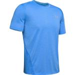 Reduzierte Blaue Under Armour Streaker T-Shirts aus Polyester für Herren Größe S 