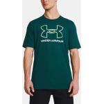 Cyanblaue Sportliche Kurzärmelige Under Armour T-Shirts für Herren Größe XL 