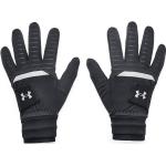 Schwarze Under Armour ColdGear Infrared Strick-Handschuhe für Herren Größe XL für den für den Winter 