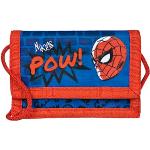 Blaue Spiderman Jungenportemonnaies & Jungenwallets mit Reißverschluss aus Polyester 