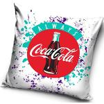 Coca Cola Quadratische Dekokissenbezüge mit Limonade-Motiv mit Reißverschluss aus Polyester 40x40 