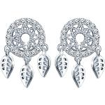 Silberne Traumfänger Ohrringe für Damen zur Hochzeit 