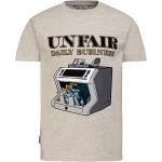 Reduzierte Graue Sportliche Unfair Athletics T-Shirts aus Baumwollmischung für Herren Größe S 