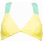 Reduzierte Gelbe MOSCHINO Swim Triangel-Tops aus Spitze für Damen Größe L 