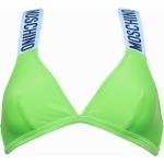 Reduzierte Grüne MOSCHINO Swim Triangel-Tops für Damen Größe L 