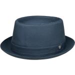 Blaue Unifarbene Elegante Lierys Herrenhüte aus Baumwolle Größe XL 