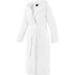 Weiße Unifarbene Joop! Bademäntel mit Kapuze aus Baumwolle mit Kapuze für Damen 