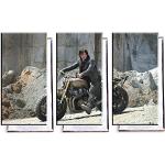 Unified Distribution The Walking Dead - Daryl Dixon - Norman Reedus - Dreiteiler (120x80 cm) - Bilder & Kunstdrucke fertig auf Leinwand aufgespannt und in erstklassiger Druckqualität