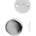 Silberne Uniprodo Buttonrohlinge 