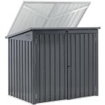 2er-Mülltonnenboxen 201l - 300l aus Metall abschließbar 