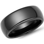 Schwarze Keramik Ringe glänzend aus Keramik für Herren 
