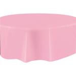 Rosa Runde Runde Tischdecken aus Kunststoff 