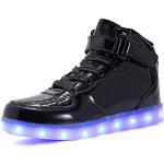 Schwarze LED Schuhe & Blink Schuhe für Kinder Größe 40 