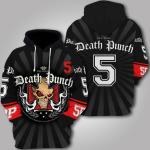 Unisex Five Finger Death Punch Band Skull V2 3D Pullover Hoodie Unisex All Over Prints
