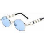 Bunte Runde Retro Sonnenbrillen aus Metall für Herren 
